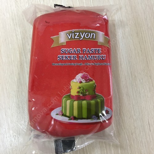 Мастика для торта Polen Vizyon красная 0.5 кг