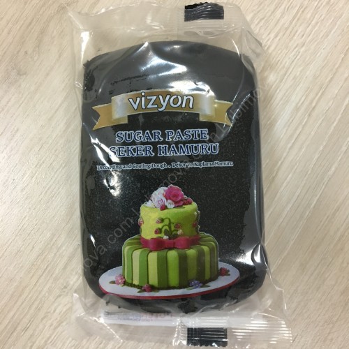 Мастика для торта Polen Vizyon черная 0.5 кг