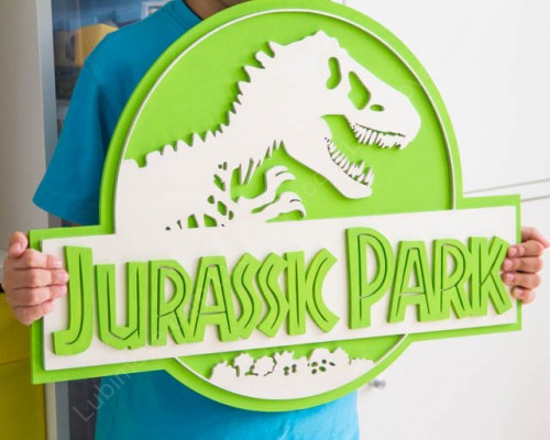 Jurassic Park, декор для сладкого стола, детской комнаты, фотосессии, 50х37 см