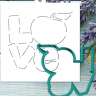 Трафарет+форма "Love. Яблоко"
