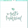 Трафарет "Just Married 1"
