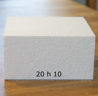 Форма муляжная для торта квадр. 20 см. h 10 см.