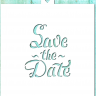 Трафарет "Save the date"