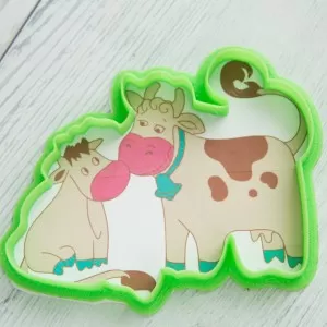 Форма "Бурёнка с телёнком"
