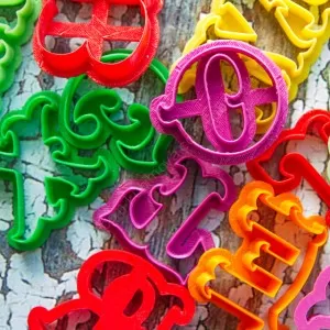 Форма "Буква. Витиеватый алфавит" 7 см