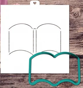 Трафарет+форма "Книга"