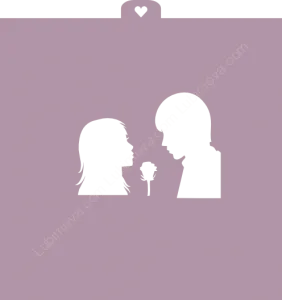 Трафарет "Влюбленные"