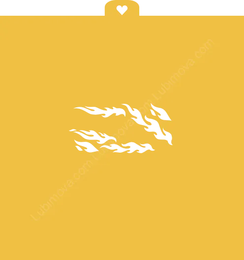 Трафарет "Огонь-пламя"