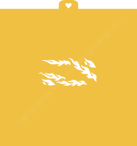 Трафарет "Огонь-пламя"