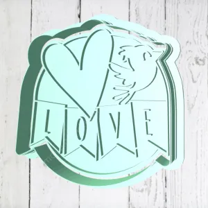 Штамп+резак «Love №3»