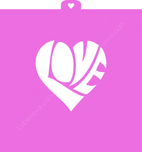 Трафарет "LOVE №4"