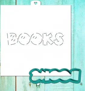 Трафарет+форма "Books"