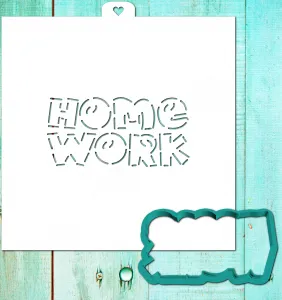 Трафарет+форма "Homework"