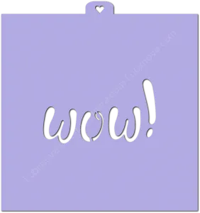 Трафарет «WOW»