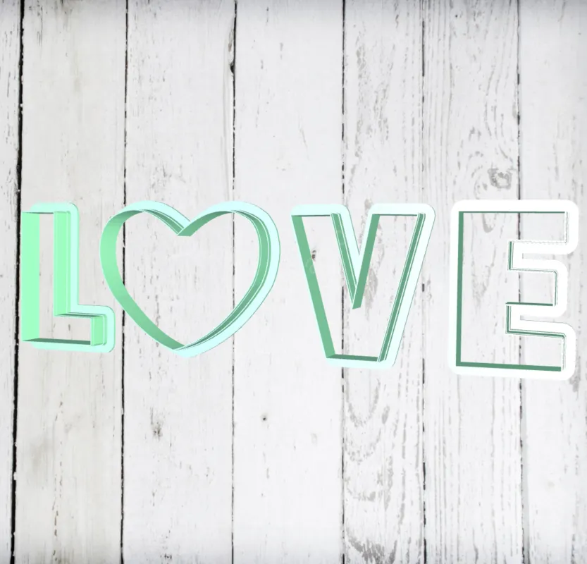 Набор мини формочек «Love»
