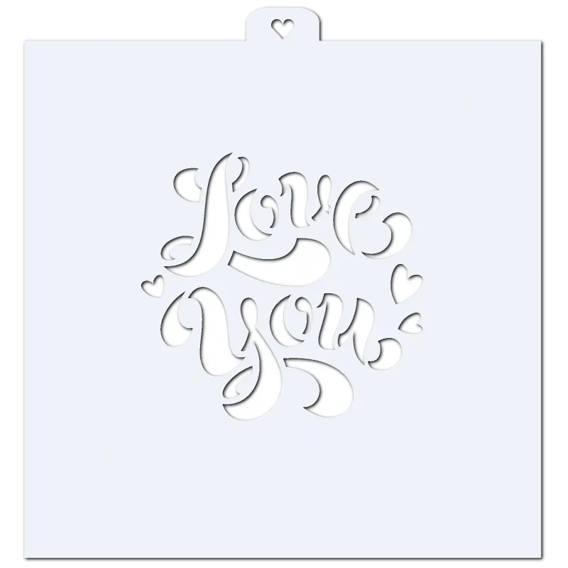 Love you. Трафарет для пряников. ZT