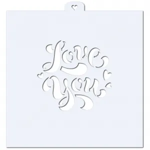 Love you. Трафарет для пряников. ZT