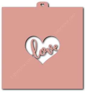 Трафарет «Сердце. LOVE»