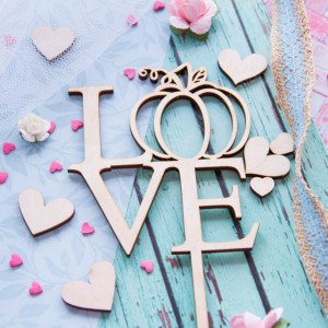 Топпер для торта "Love с тыквой"