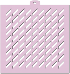 Трафарет «Полоски под наклоном»