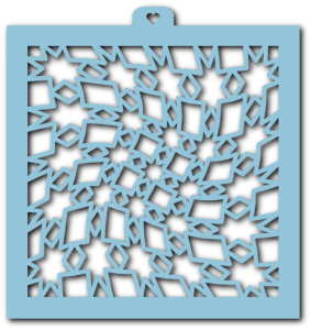 Трафарет «Звезды. Многоугольники. Фон»