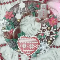 Новогодний ВЕНОК ☆ ИЗ ПРЯНИКОВ от Ясмины @pryaniko.mania
