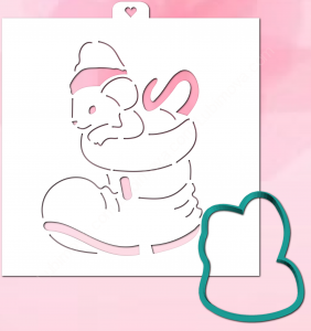 Трафарет+форма «Мышка в ботинке»