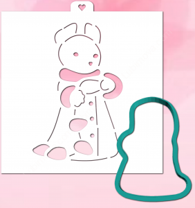 Трафарет+форма «Мышка в шубке»