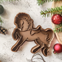 Лошадка 2. Штамп для печенья с вырубкой, 12,5х11,8см