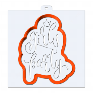 Трафарет+форма  "Girl's party"