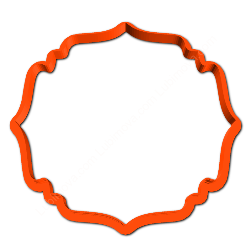 Cookie cutter The plate №11 9,5 cm
