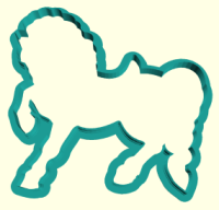 Форма для печенья Лошадка для карусели 1