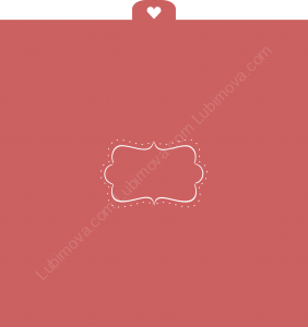 Трафарет "Рамка. Зимняя свадьба"