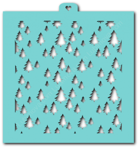 Трафарет «Елки. Фон»