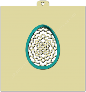 Трафарет+форма «Яйцо пасхальное 6»