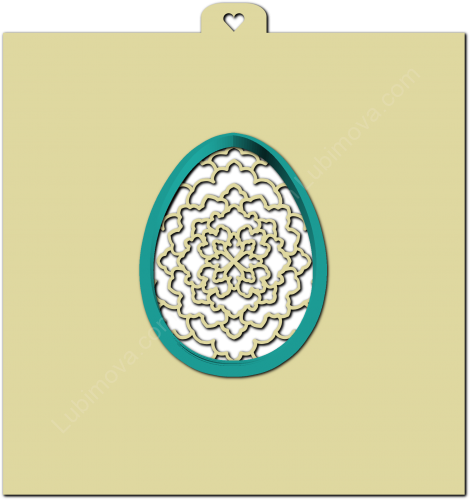 Трафарет+форма «Яйцо пасхальное 6»