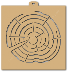 Трафарет «Спил дерева»