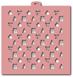 Трафарет «Фон. Новогодний»