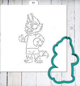 Трафарет+форма «Лисенок футболист»