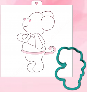 Трафарет+форма «Мышка №3»