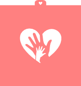 Трафарет "Сердце и руки"