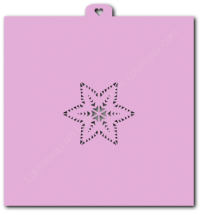 Трафарет «Снежинка 11»