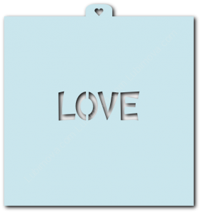 Трафарет «Love. Надпись»