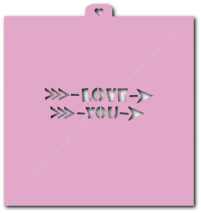 Трафарет «Love. Стрелы»