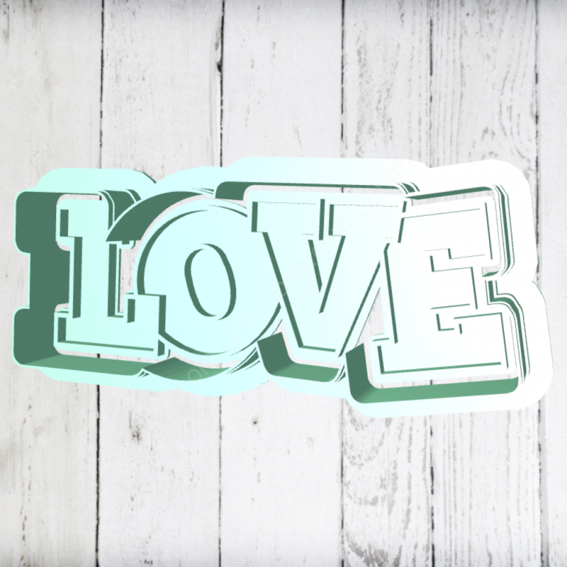 Штамп+резак «Love»