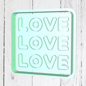 Штамп+резак «Love №2»