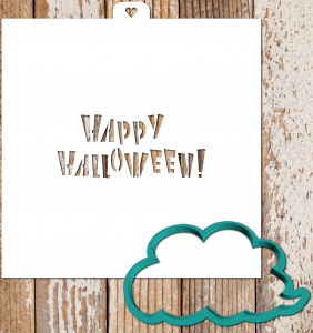 Трафарет+форма "Happy Halloween"