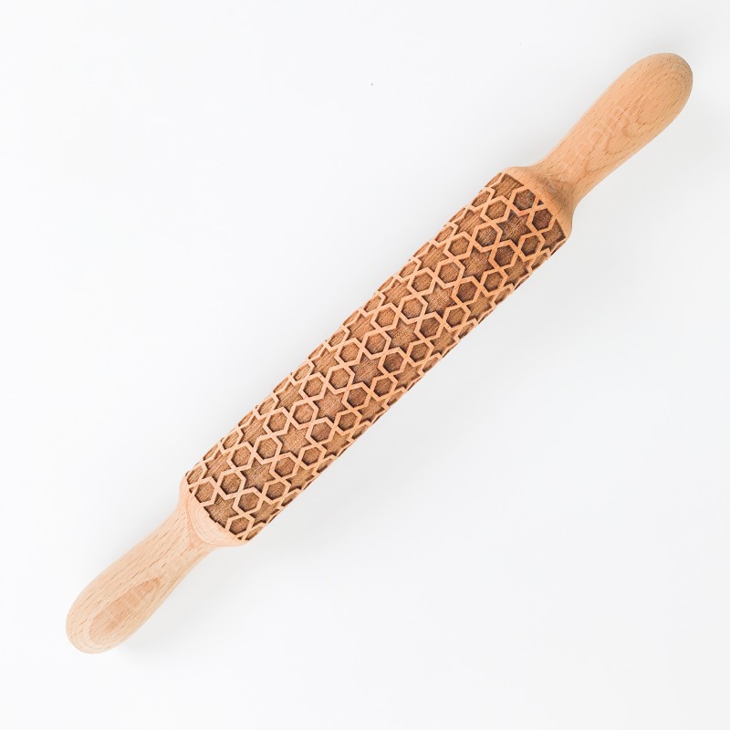 Embossing rolling pin Moroccan pattern