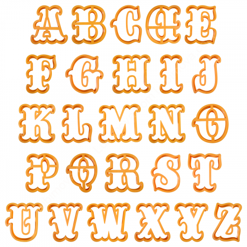 Набор форм "Английский алфавит " 26 шт. 10 см ZFN