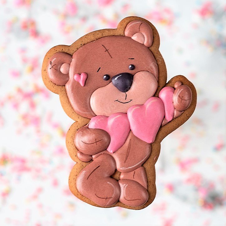 Пряники с медведем Love